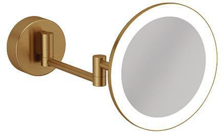 KLUDI VELA R LED-Kosmetikspiegel mit Wandhalterung, 3-fach Vergrößerung, chrom