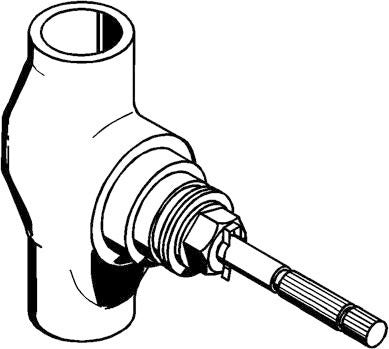 KLUDI Unterputzventil 22 mm mit keramischem Oberteil – STANDARD Bausatz 1, DN 15, Lötanschluss