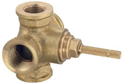 KLUDI Zwei-Wege-Umstellung Rohbau-Set als Drehventil 540 Grad neutral, DN 15/20, Messing, STANDARD