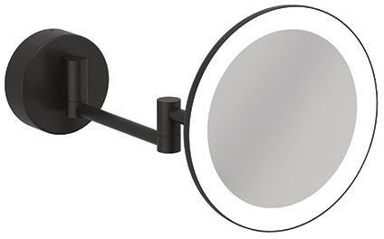 KLUDI VELA R LED-Kosmetikspiegel mit Wandhalterung, 3-fach Vergrößerung, chrom