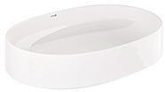 KLUDI-RESA O Aufsatzwaschbecken 60 x 40 cm Oval Weiß glänzend Keramik