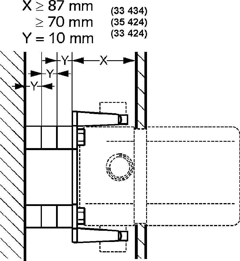 KLUDI Unterputz-Montageset Neutral für Vorwandinstallation – Montageaufnahme mit Befestigungssatz
