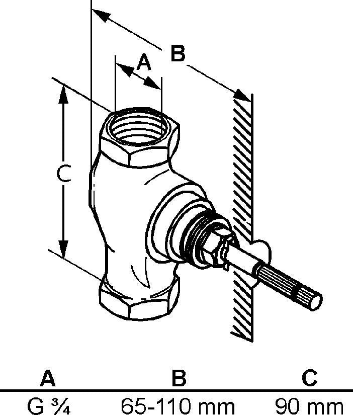 KLUDI STANDARD Unterputzventil 1/2 Zoll Bausatz 1 – DN15 aus Messing, Geräuschklasse I