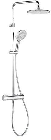 KLUDI FRESHLINE Thermostat Dual Shower System DN 15 – chrom, mit Kopf- und Handbrause