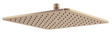 KLUDI A-QA Tellerkopfbrause soft edge 300 mm mattschwarz – quadratische Kopfbrause mit Kugelgelenk