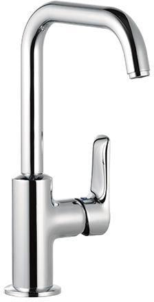 KLUDI PURE & SOLID Waschtisch-Einhandhebelmischer DN 15 chrom – ohne Ablaufgarnitur