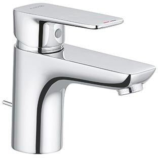 KLUDI PURE & STYLE Waschtisch-Einhandmischer 75 mit Metall-Ablaufgarnitur, chrom