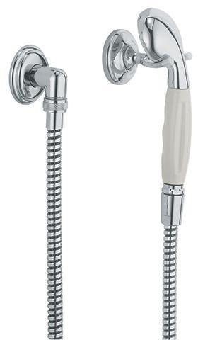KLUDI 1926 Brausegarnitur Wandmontage chrom – Handbrause, Schlauch 1600 mm, DN 15
