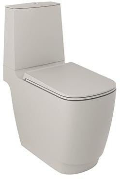 KLUDI RESA S Spiralflush Stand-WC 68 cm S-förmiger Abfluss Mattschwarz