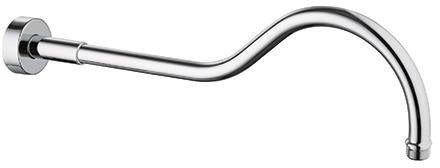 KLUDI 1926 Brausearm chrom 415 mm – Wandmontage mit Rosette