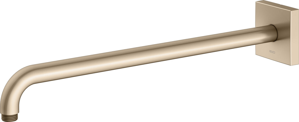 KEUCO Brausearm Edition 300, Wandanschluss, 300 mm, verchromt – Eckige Form, Metall