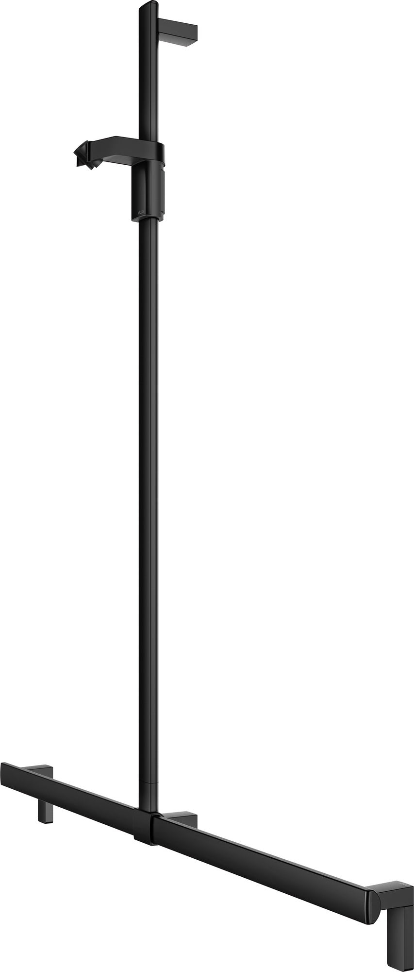 KEUCO Duschhandlauf AXESS 35014, silber-eloxiert, 1000/1301 mm, mit Brausestange