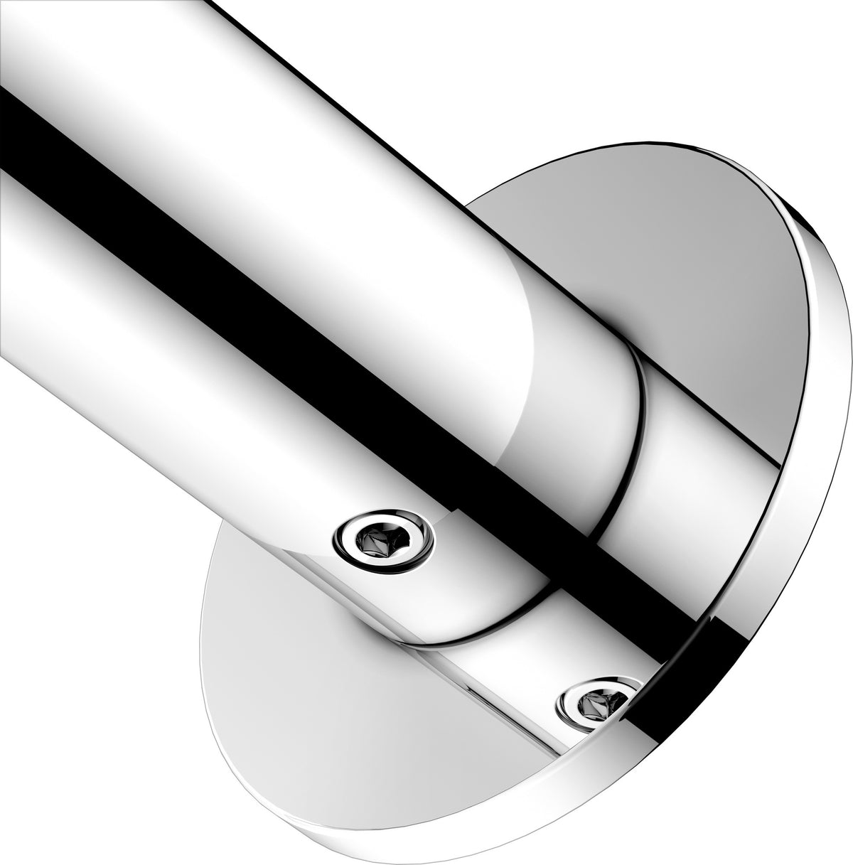 KEUCO REVA Badetuchhalter 600 mm verchromt mit integriertem Haken – Wandmontage