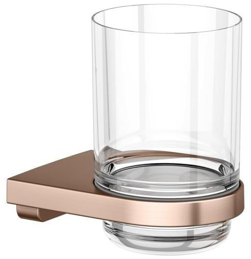 KEUCO Collection Moll Glashalter 12750 mit Echtkristall-Glas, verchromt, Wandmontage