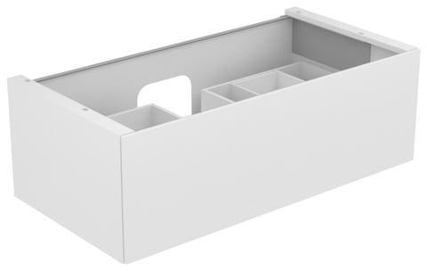 KEUCO Edition 11 Waschtischunterbau 1050 mm anthrazit Glas mit Push-Open-Funktion