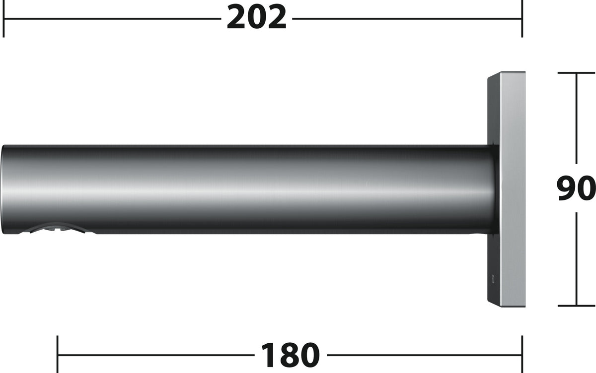 KEUCO IXMO Wanneneinlauf eckig 180 mm Bronze gebürstet – Unterputz-Auslauf für DN15