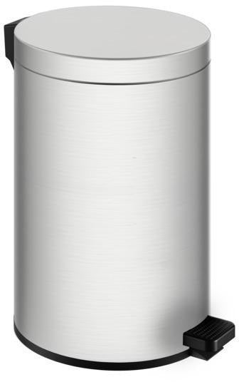 KEUCO Abfallbehälter Universalartikel 04988 Chrom-finish – 5 Liter, Edelstahl, Standmodell