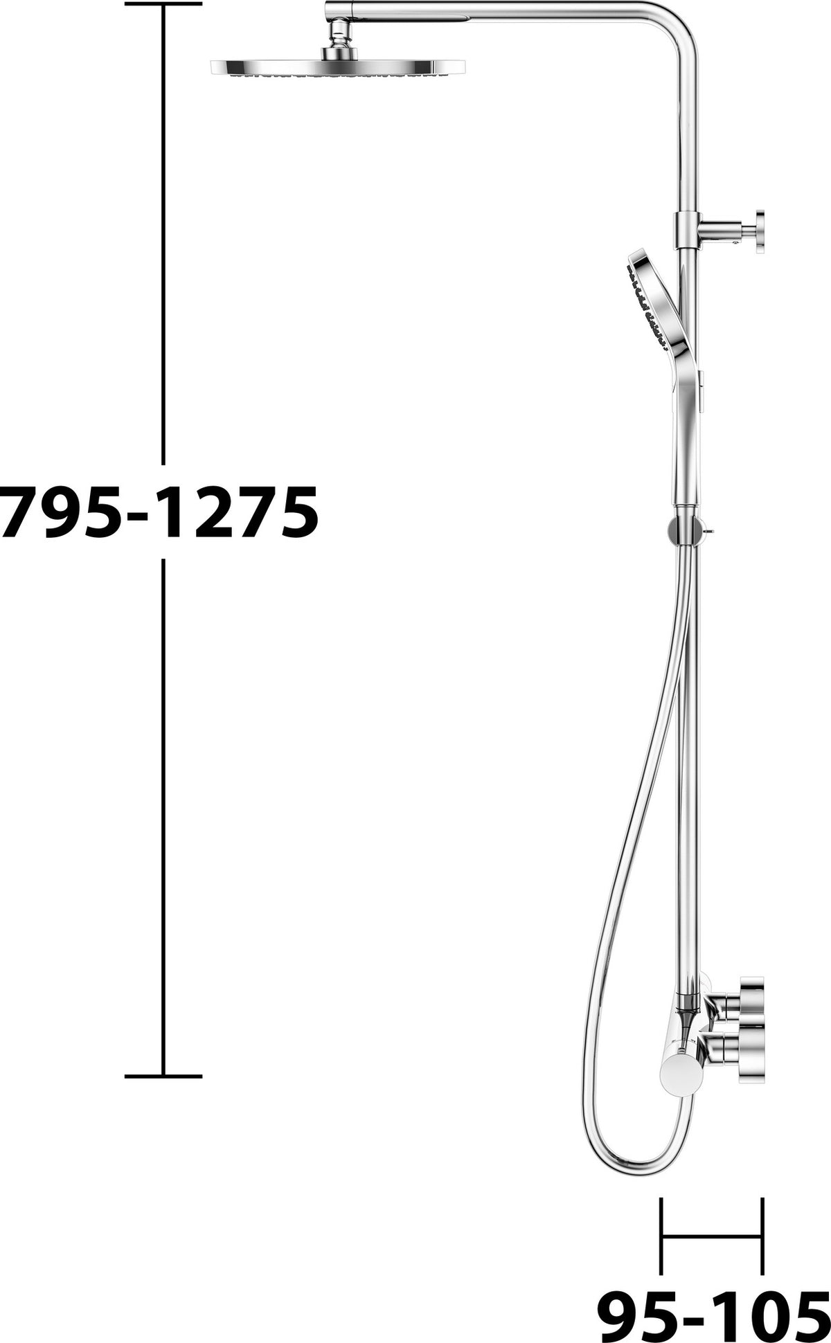 KEUCO Plan blue Thermostat-Brausemischer Aufputz Aluminium-finish 53926