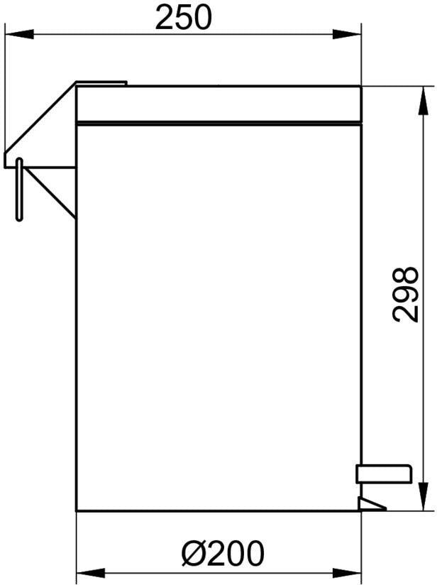 KEUCO Abfallbehälter Universalartikel 04988 Chrom-finish – 5 Liter, Edelstahl, Standmodell