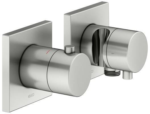 KEUCO Edition 11 Thermostatarmatur Unterputz 2-Wege schwarzchrom gebürstet