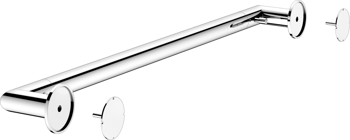 KEUCO REVA Badetuchhalter 600 mm verchromt mit integriertem Haken – Wandmontage