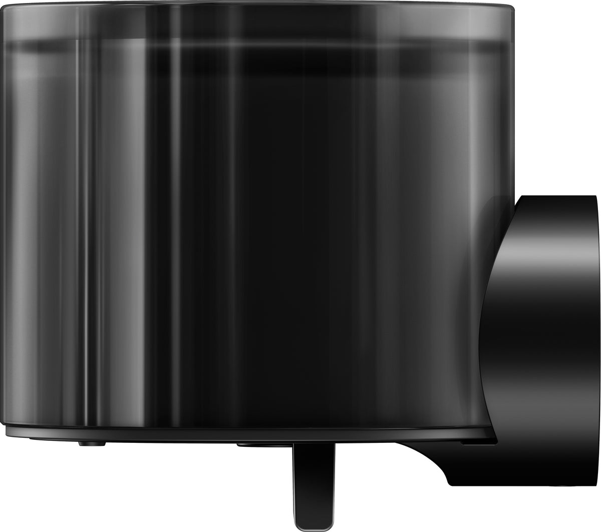 KEUCO REVA Lotionspender mit Halter und Pumpe, Kristallglas mattiert, schwarz matt, 140 ml