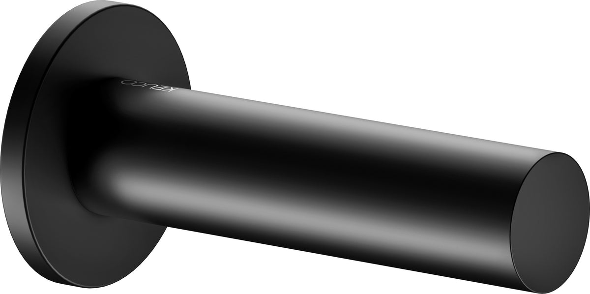 KEUCO REVA Ersatzrollenhalter schwarz matt – Wandmontage, Metall, zum Kleben oder Schrauben
