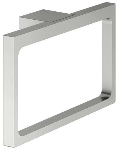 KEUCO Handtuchring Edition 11 11121, verchromt – Eckiges Design, starr, Wandmontage