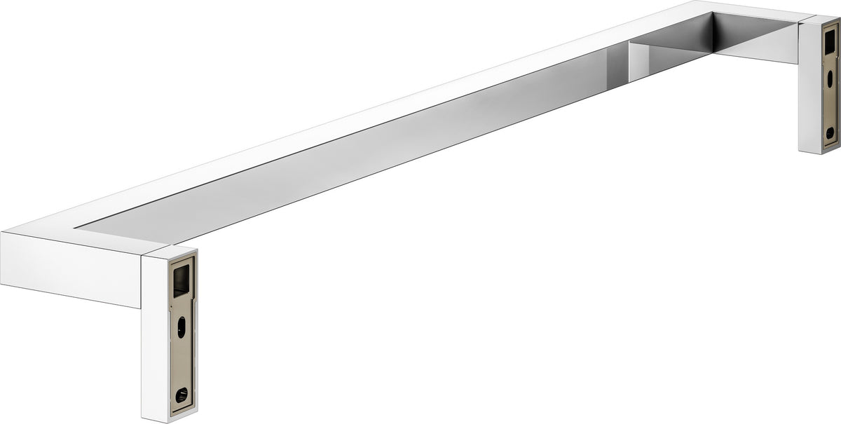 KEUCO Edition 90 Square Badetuchhalter 560 mm verchromt – eckiges Design, Wandmontage