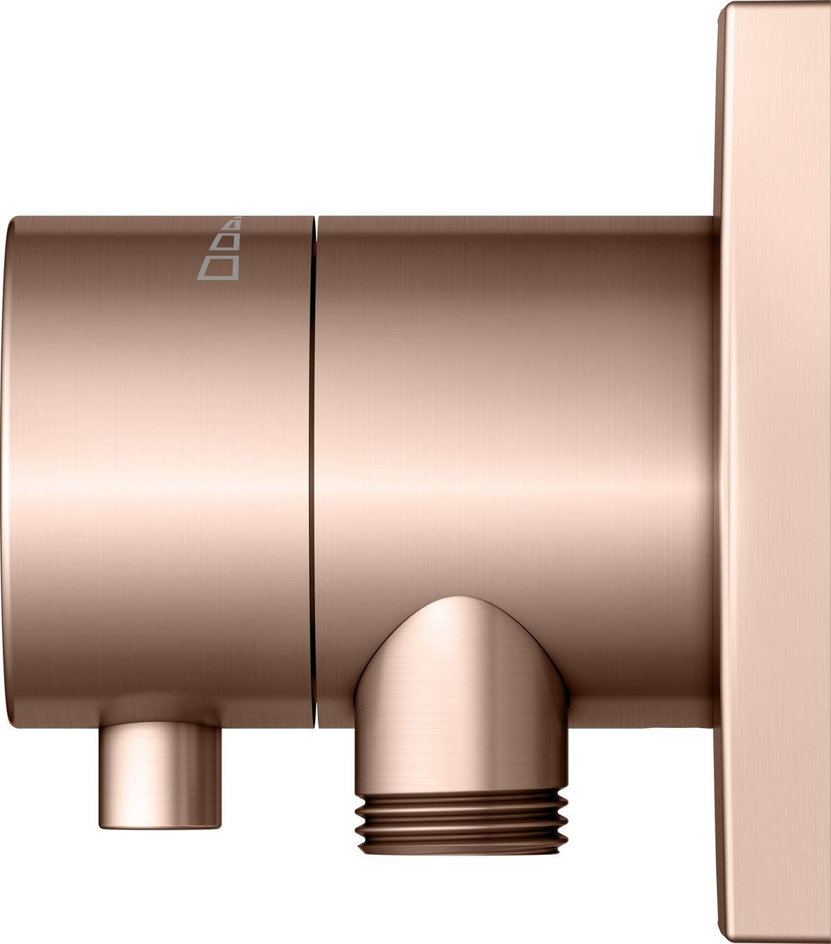 KEUCO IXMO Comfort Absperrventil Unterputz DN15 rund Messing gebürstet 59541