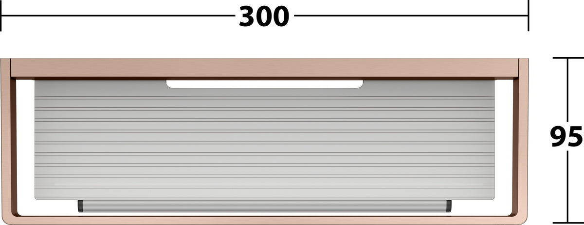 KEUCO Duschkorb Edition 11 mit Glasabzieher, verchromt/silber-eloxiert, Wandmontage