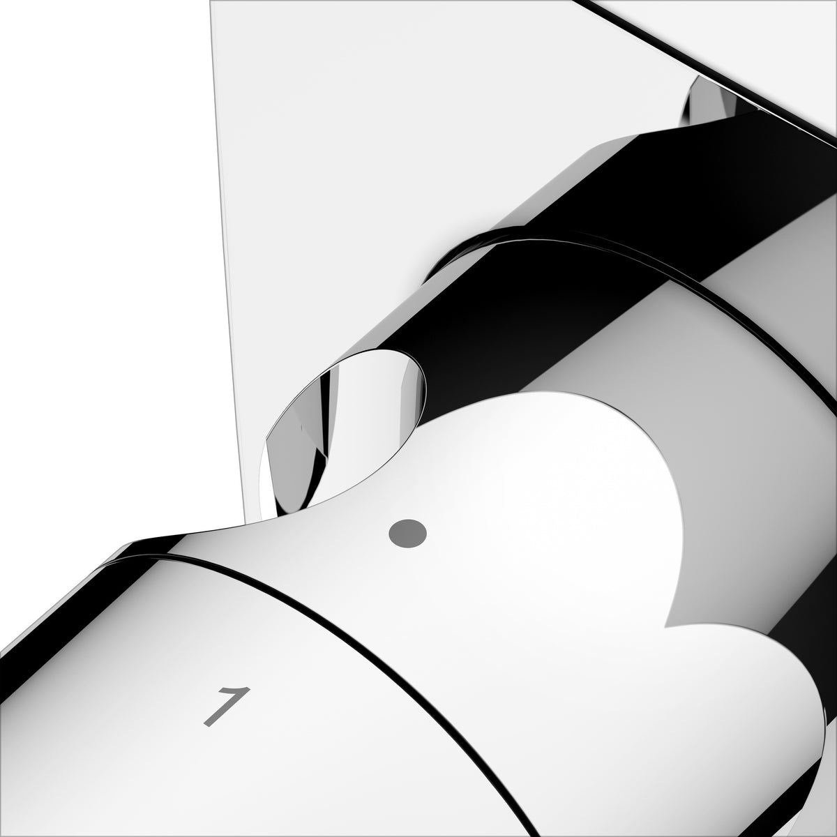 KEUCO IXMO Comfort 2-Wege Umstellventil eckig verchromt mit Schlauchanschluss