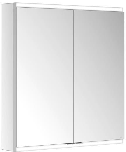 KEUCO Royal Modular 2.0 Spiegelschrank, beleuchtet, 600 x 700 x 120 mm, silber-eloxiert