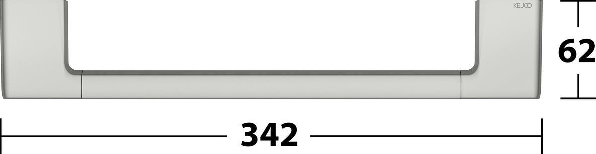KEUCO Collection Moll Haltegriff 300 mm Titanschwarz gebürstet – Stilvoller Halt im Bad