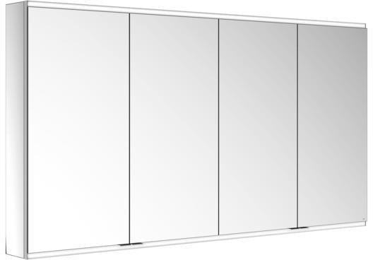 KEUCO Royal Modular 2.0 Spiegelschrank, beleuchtet, 1750 mm, 4 Türen, silber-eloxiert, ohne Steckdose