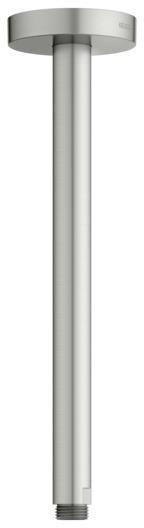 KEUCO Brausearm Elegance 51688, Deckenanschluss, 100 mm, verchromt – Rundes Design für die Deckenmontage