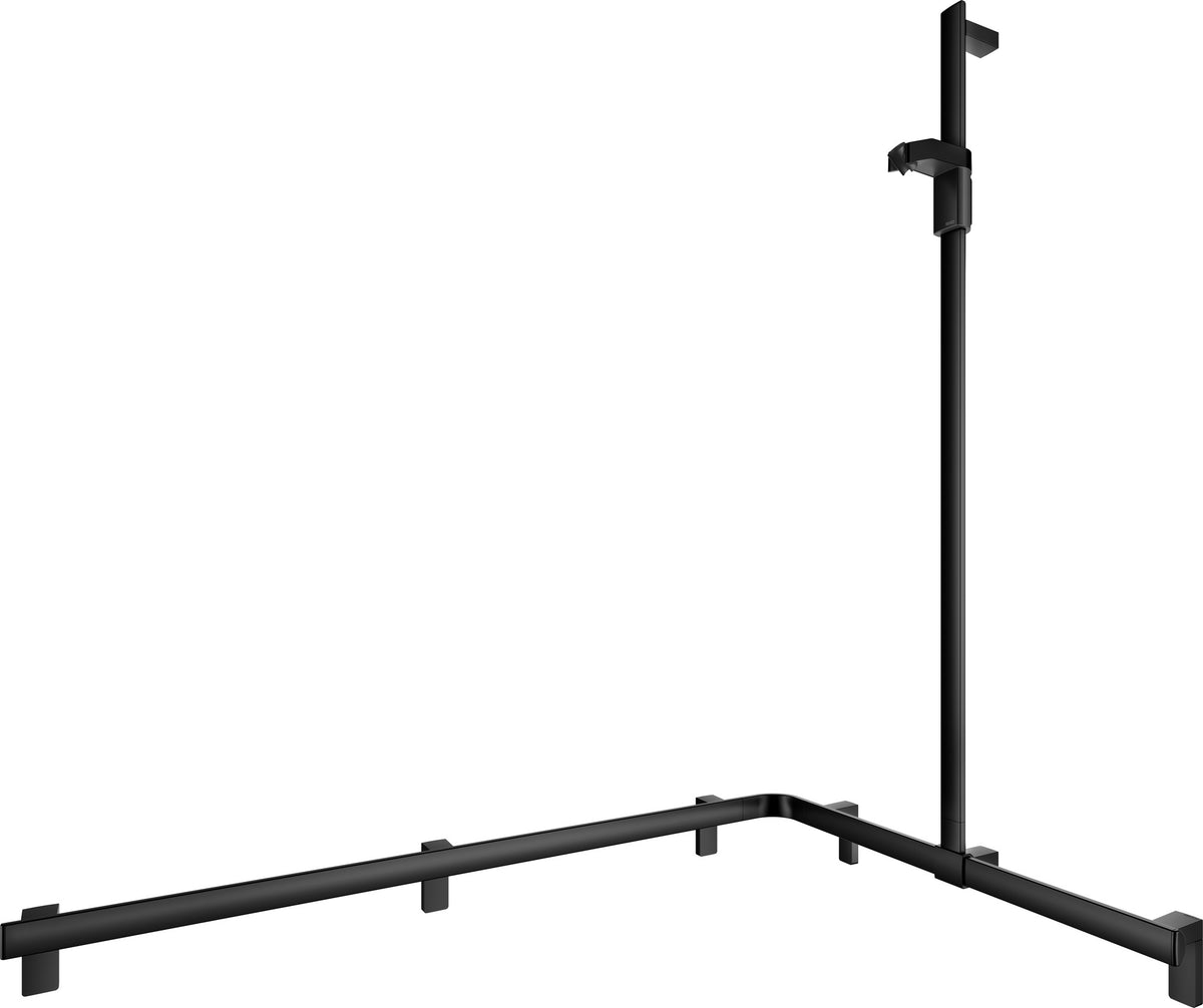 KEUCO AXESS Duschhandlauf 850 mm rechts mit Brausestange, silber-eloxiert