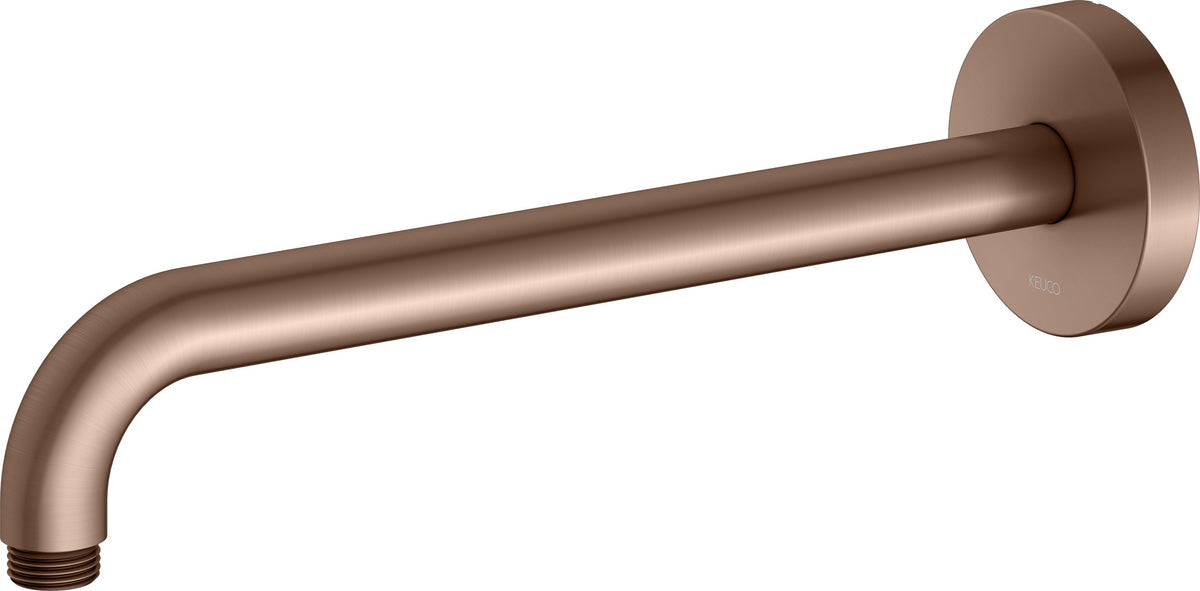 KEUCO Brausearm Elegance 51688, Wandanschluss, 300 mm, verchromt – Edles Design für Ihr Badezimmer
