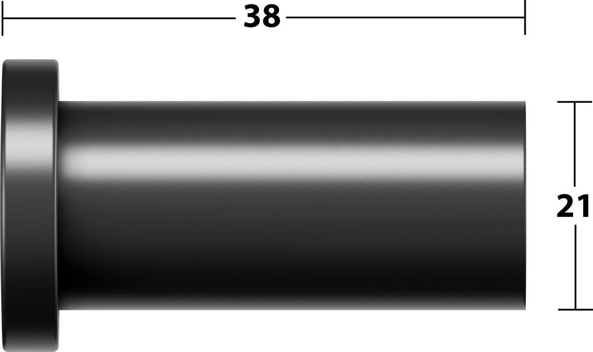 KEUCO Plan Handtuchhaken 38 mm verchromt – Wandmontage Einfachhaken aus Metall