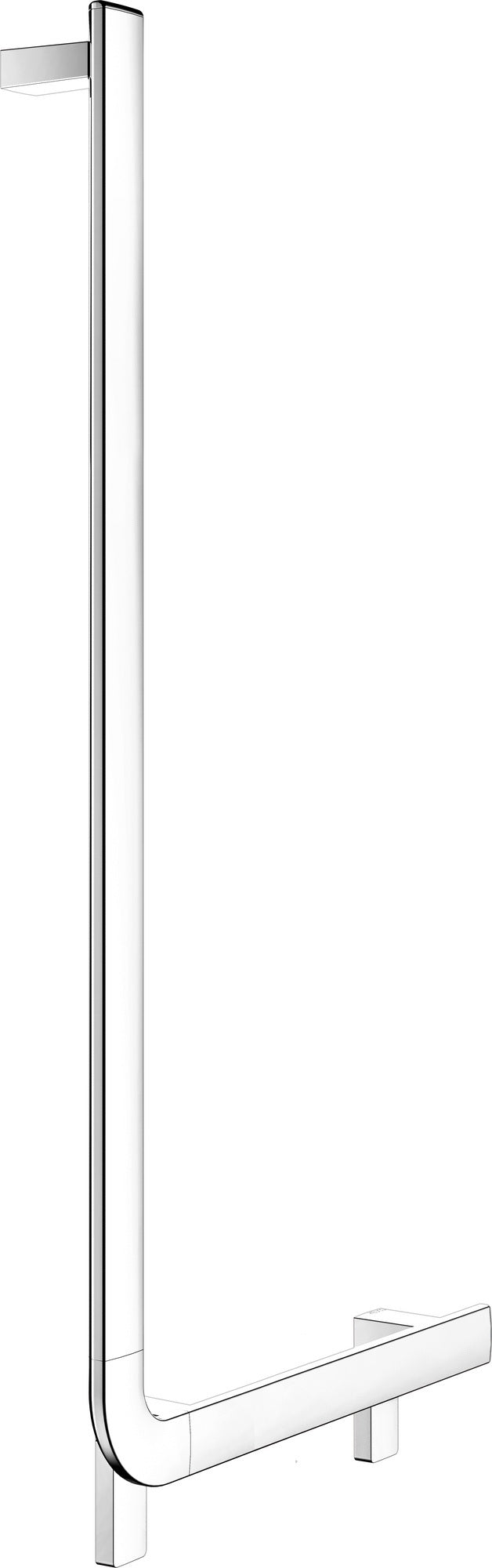 KEUCO AXESS Winkelgriff 90° rechts 520/1090 mm verchromt – Barrierefreier Halt für Bad und WC