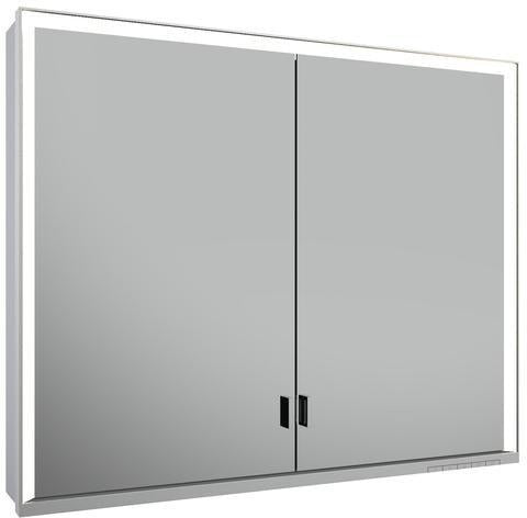 KEUCO Royal Lumos Spiegelschrank 900 mm mit LED-Beleuchtung, 2 Türen, silber-eloxiert