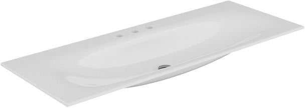 KEUCO Keramik-Waschtisch EDITION 11 für 3-Loch-Armaturen, 705 x 538 mm, weiß, mit CleanPlus