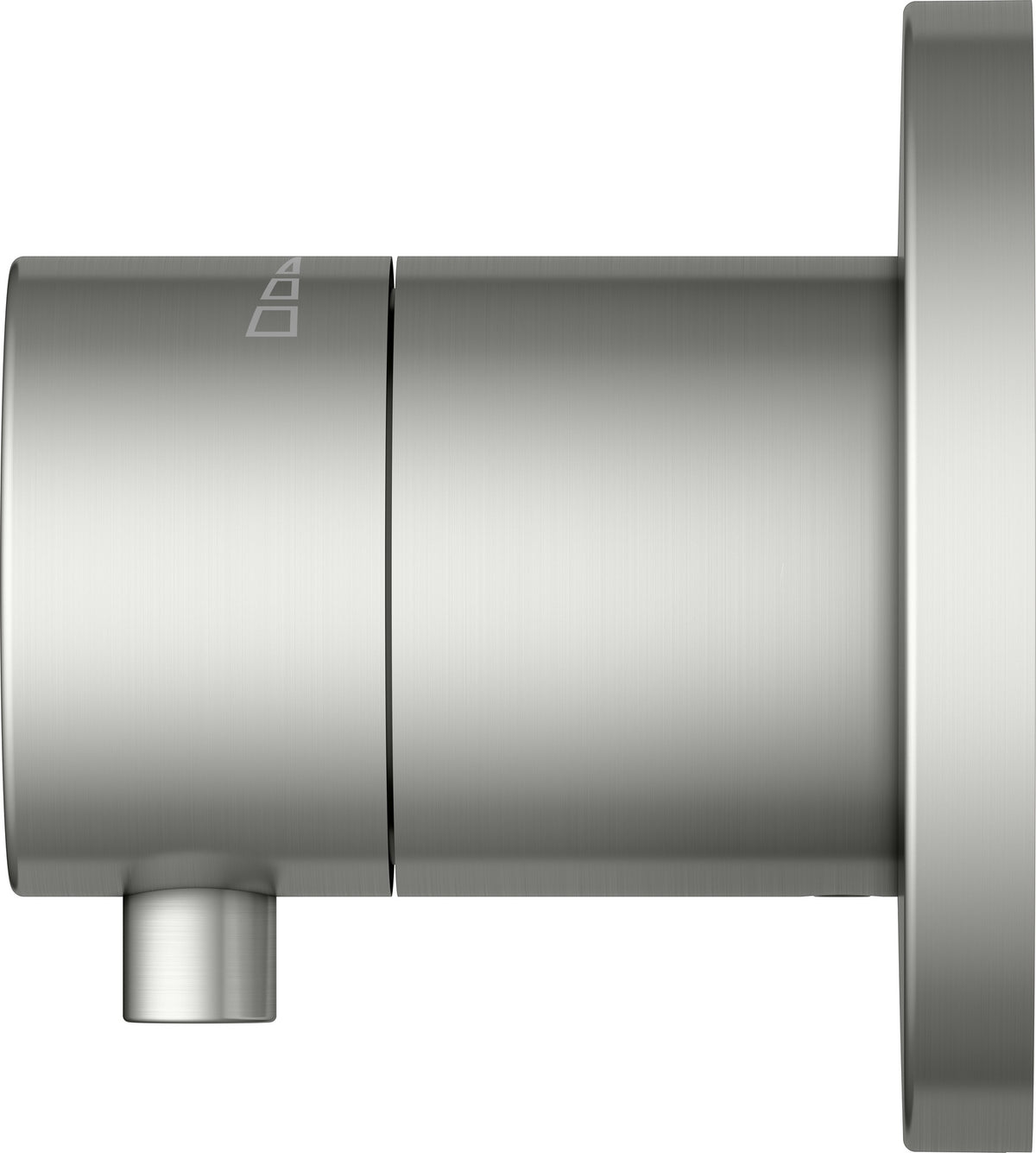 KEUCO IXMO Comfort Absperrventil Unterputz DN15 rund Messing gebürstet 59541