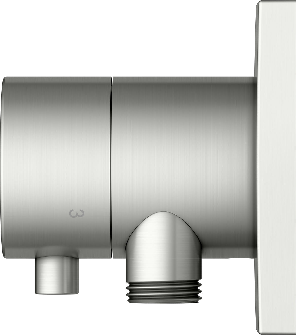 KEUCO IXMO Comfort 3-Wege Umstellventil rund Messing gebürstet