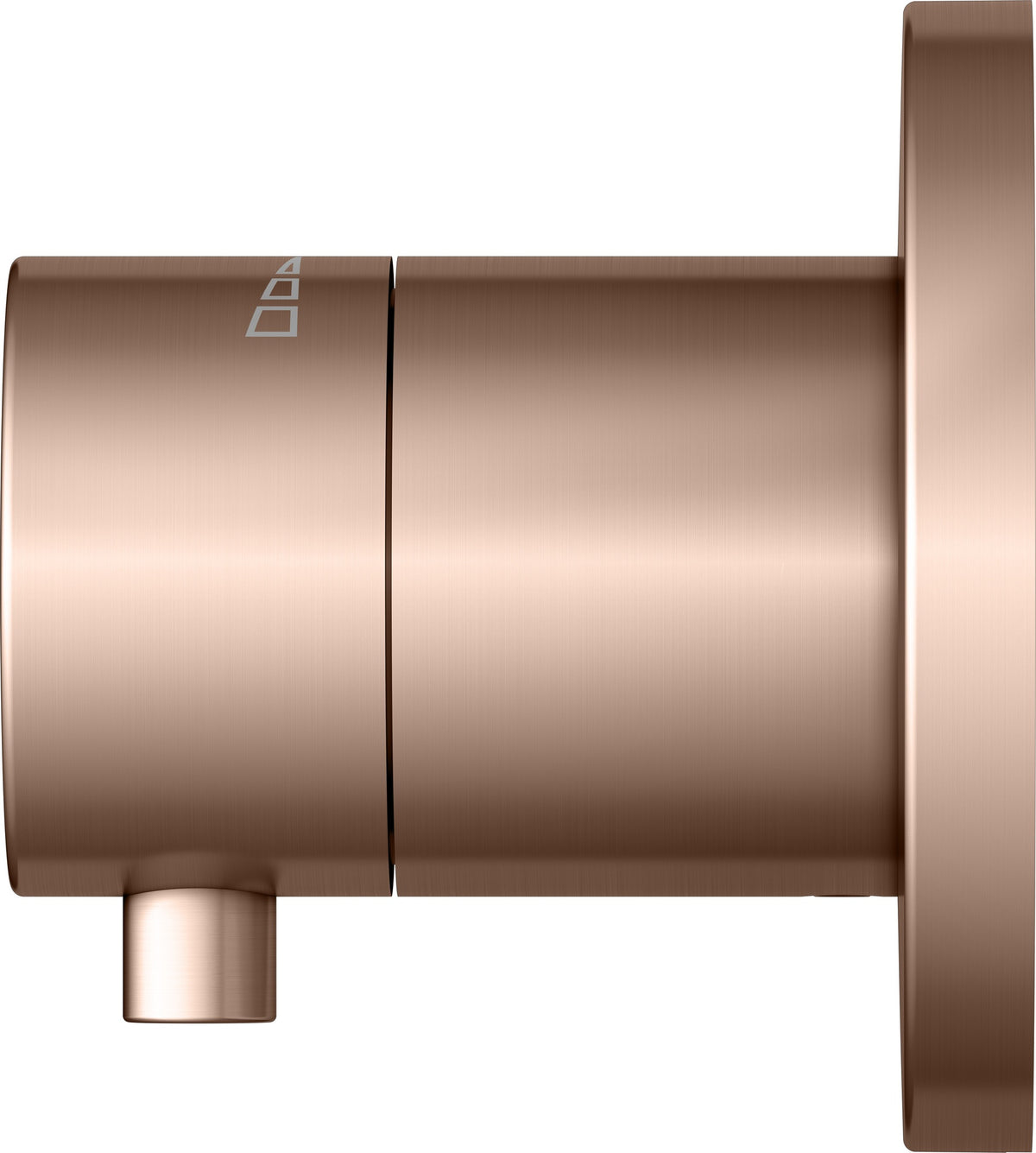 KEUCO IXMO Comfort Absperrventil Unterputz DN15 rund Messing gebürstet 59541