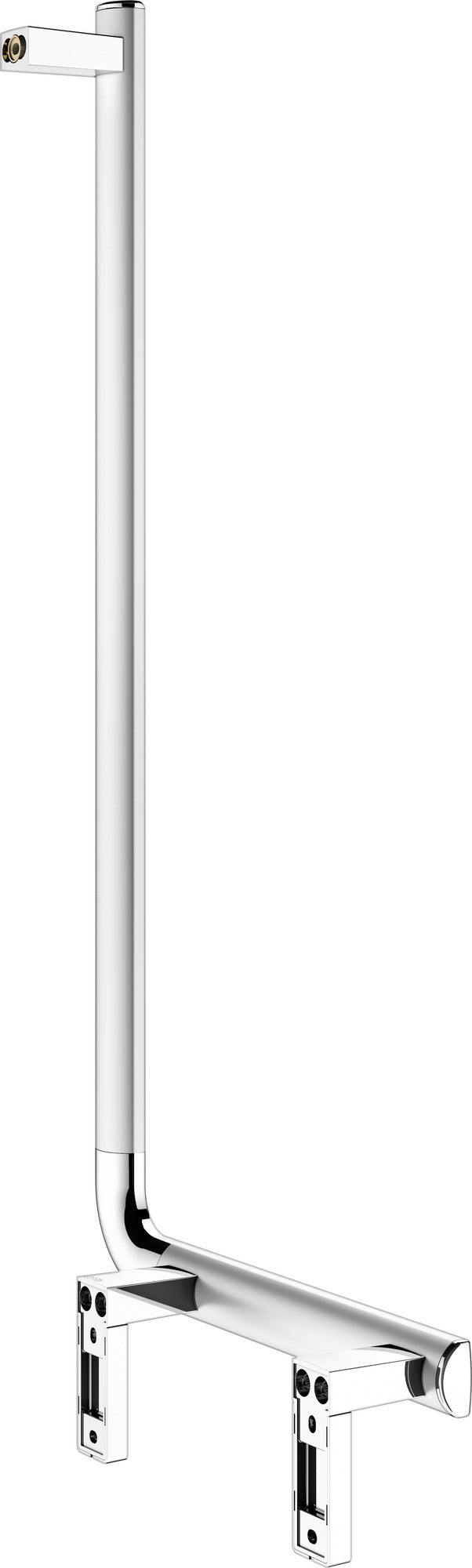 KEUCO AXESS Winkelgriff 90° rechts 400x800 mm silber-eloxiert – Barrierefreier Haltegriff