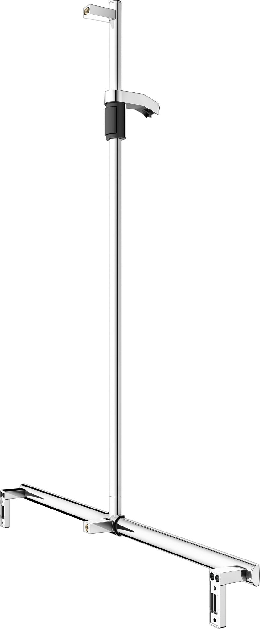 KEUCO Duschhandlauf AXESS 35014, silber-eloxiert, 1000/1301 mm, mit Brausestange