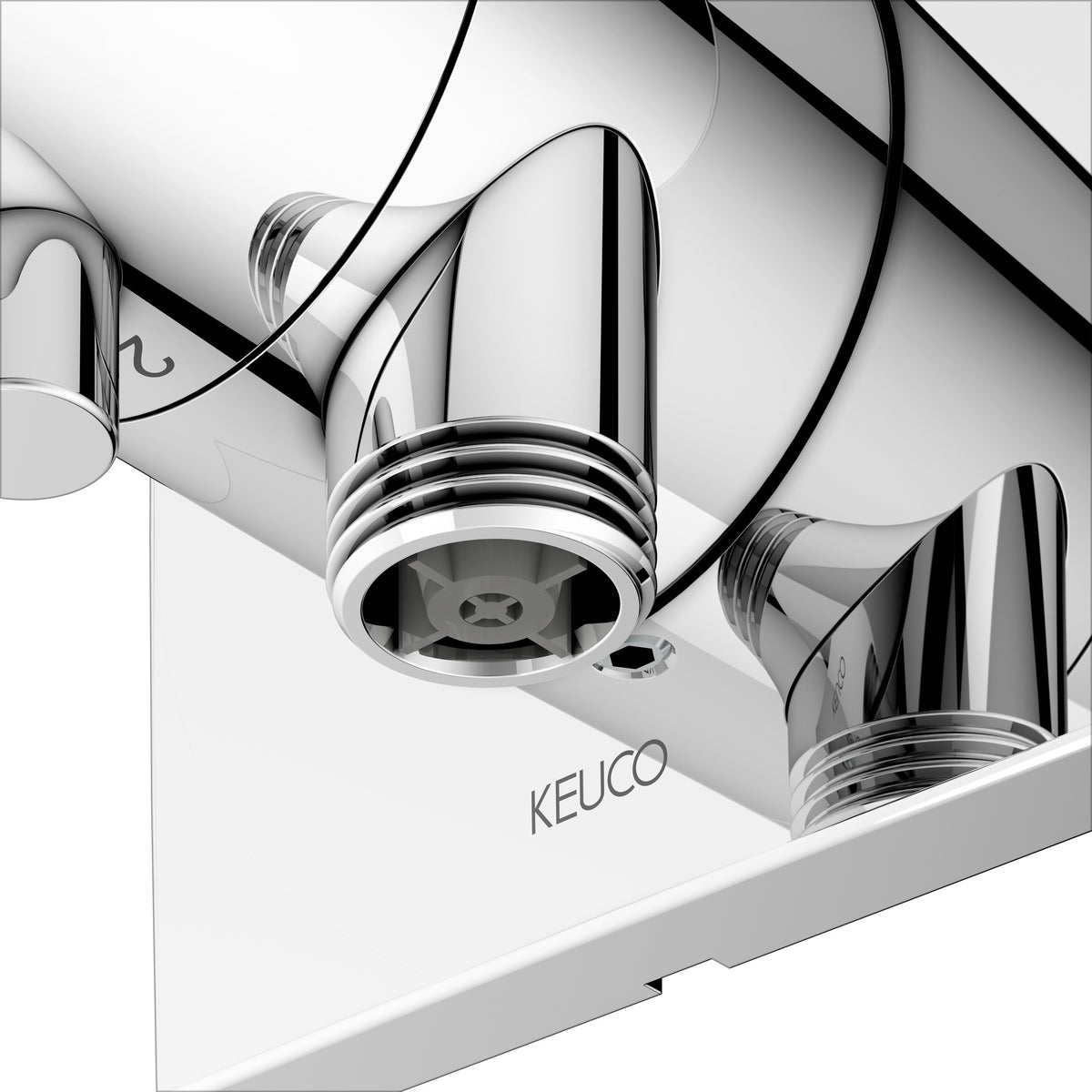 KEUCO IXMO Comfort 2-Wege Umstellventil eckig verchromt mit Schlauchanschluss