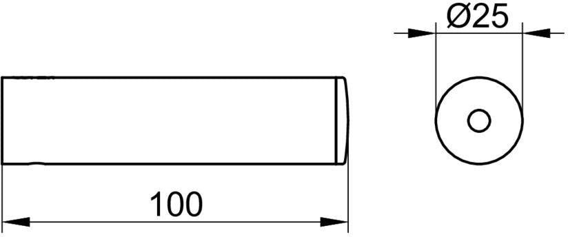 KEUCO REVA Ersatzrollenhalter schwarz matt – Wandmontage, Metall, zum Kleben oder Schrauben