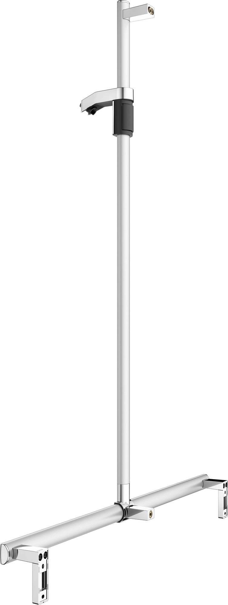 KEUCO Duschhandlauf AXESS 35014, silber-eloxiert, 1000/1301 mm, mit Brausestange